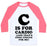 Virgin Teez  Baseball Tee Unisex Classic Baseball Tee / x-small / White/Neon Pink C IS FOR CARDIO UNISEX CLASSIC BASEBALL TEE