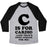 Virgin Teez  Baseball Tee Unisex Tri-Blend Baseball Tee / small / Athletic Gray / Black C IS FOR CARDIO UNISEX TRI-BLEND BASEBALL TEE