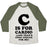 Virgin Teez  Baseball Tee Unisex Tri-Blend Baseball Tee / small / Oatmeal / Moss C IS FOR CARDIO UNISEX TRI-BLEND BASEBALL TEE
