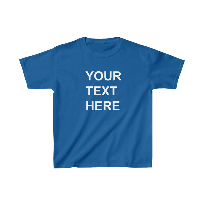 Personalized Kids Tee Shirt, Custom Kids Tee Shirt, With Your Own Text or Design, Handmade Custom Kids Heavy Cotton™ Tee