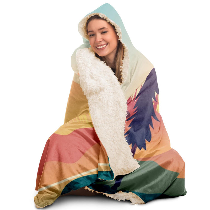 First Person Kayak Hooded Blanket