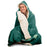 Simple Geometric Pattern Hooded Blanket