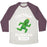 Virgin Teez  Baseball Tee Unisex Tri-Blend Baseball Tee / small / Oatmeal / Maroon CACTAUR RUNNING TEAM UNISEX TRI-BLEND BASEBALL TEE