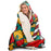 Merry Christmas pattern Poster Hooded Blanket