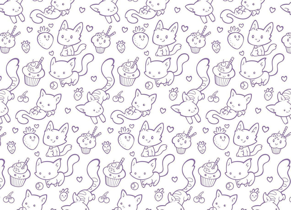 Virgin Teez Leggings Small Cakes and Cats Legging