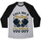 Virgin Teez  Baseball Tee Unisex Tri-Blend Baseball Tee / small / Athletic Gray / Black CALL ME A KNOCKOUT & I'LL KNOCK YOU OUT UNISEX TRI-BLEND BASEBALL TEE