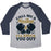 Virgin Teez  Baseball Tee Unisex Tri-Blend Baseball Tee / small / Athletic Gray / Navy CALL ME A KNOCKOUT & I'LL KNOCK YOU OUT UNISEX TRI-BLEND BASEBALL TEE