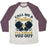 Virgin Teez  Baseball Tee Unisex Tri-Blend Baseball Tee / small / Oatmeal / Maroon CALL ME A KNOCKOUT & I'LL KNOCK YOU OUT UNISEX TRI-BLEND BASEBALL TEE