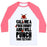 Virgin Teez  Baseball Tee Unisex Classic Baseball Tee / x-small / White/Neon Pink CALL ME A PUCK BUNNY AND I WILL PUNCH YOUR TEETH OUT UNISEX CLASSIC BASEBALL TEE