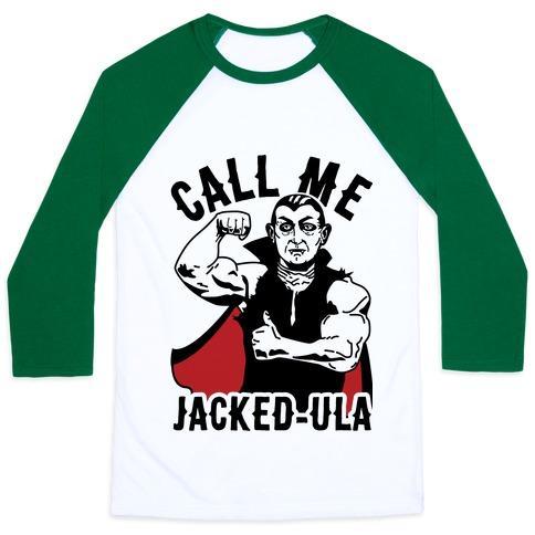 Virgin Teez  Baseball Tee Unisex Classic Baseball Tee / x-small / White/Dark Green CALL ME JACKED-ULA UNISEX CLASSIC BASEBALL TEE