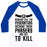 Virgin Teez  Baseball Tee Unisex Classic Baseball Tee / x-small / White/Blue CALL THE FEDERATION BECAUSE THESE PHASERS ARE SET TO KILL UNISEX CLASSIC BASEBALL TEE