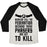 Virgin Teez  Baseball Tee Unisex Tri-Blend Baseball Tee / small / Oatmeal / Black CALL THE FEDERATION BECAUSE THESE PHASERS ARE SET TO KILL UNISEX TRI-BLEND BASEBALL TEE