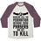 Virgin Teez  Baseball Tee Unisex Tri-Blend Baseball Tee / small / Oatmeal / Maroon CALL THE FEDERATION BECAUSE THESE PHASERS ARE SET TO KILL UNISEX TRI-BLEND BASEBALL TEE