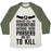 Virgin Teez  Baseball Tee Unisex Tri-Blend Baseball Tee / small / Oatmeal / Moss CALL THE FEDERATION BECAUSE THESE PHASERS ARE SET TO KILL UNISEX TRI-BLEND BASEBALL TEE