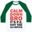 Virgin Teez  Baseball Tee Unisex Classic Baseball Tee / x-small / White/Dark Green CALM DOWN BRO (IT'S P.E. NOT THE OLYMPICS) UNISEX CLASSIC BASEBALL TEE