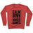 Virgin Teez  Pullover Crewneck Sweatshirt / x-small / Heathered Red CALM DOWN. IT'S P.E. NOT THE HUNGER GAMES CREWNECK SWEATSHIRT