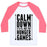 Virgin Teez  Baseball Tee Unisex Classic Baseball Tee / x-small / White/Neon Pink CALM DOWN. IT'S P.E. NOT THE HUNGER GAMES UNISEX CLASSIC BASEBALL TEE