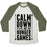 Virgin Teez  Baseball Tee Unisex Tri-Blend Baseball Tee / small / Oatmeal / Moss CALM DOWN. IT'S P.E. NOT THE HUNGER GAMES UNISEX TRI-BLEND BASEBALL TEE