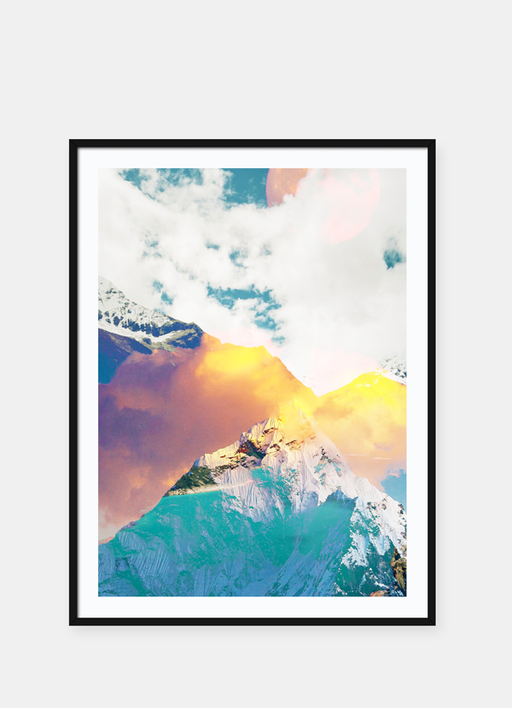 LUVD Framed Art Prints Calm Sky  Frame