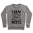 Virgin Teez  Pullover Crewneck Sweatshirt / x-small / Heathered Gray CALM YOUR MITTS CREWNECK SWEATSHIRT