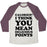 Virgin Teez  Baseball Tee Unisex Tri-Blend Baseball Tee / small / Oatmeal / Maroon CALORIES? I THINK YOU MEAN DELICIOUS POINTS UNISEX TRI-BLEND BASEBALL TEE