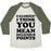 Virgin Teez  Baseball Tee Unisex Tri-Blend Baseball Tee / small / Oatmeal / Moss CALORIES? I THINK YOU MEAN DELICIOUS POINTS UNISEX TRI-BLEND BASEBALL TEE
