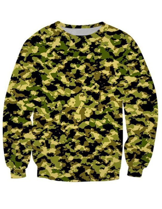 Virgin Teez Sublimation Sweatshirts Small Camouflage Unisex Sweat Shirt