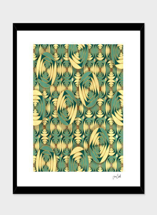 LUVD Framed Art Prints 8" x 11" / Black camping  Frame
