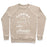 Virgin Teez  Pullover Crewneck Sweatshirt / x-small / Heathered Oatmeal CAMPING IS THE ANSWER CREWNECK SWEATSHIRT