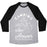 Virgin Teez  Baseball Tee Unisex Tri-Blend Baseball Tee / small / Athletic Gray / Black CAMPING IS THE ANSWER UNISEX TRI-BLEND BASEBALL TEE