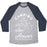 Virgin Teez  Baseball Tee Unisex Tri-Blend Baseball Tee / small / Athletic Gray / Navy CAMPING IS THE ANSWER UNISEX TRI-BLEND BASEBALL TEE