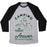 Virgin Teez  Baseball Tee Unisex Tri-Blend Baseball Tee / small / Athletic Gray / Black CAMPING IS THE ANSWER UNISEX TRI-BLEND BASEBALL TEE