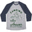 Virgin Teez  Baseball Tee Unisex Tri-Blend Baseball Tee / small / Athletic Gray / Navy CAMPING IS THE ANSWER UNISEX TRI-BLEND BASEBALL TEE