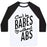 Virgin Teez  Baseball Tee Unisex Classic Baseball Tee / x-small / White/Black CAN'T BE BABES WITHOUT ABS UNISEX CLASSIC BASEBALL TEE