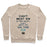 Virgin Teez  Pullover Crewneck Sweatshirt / x-small / Heathered Oatmeal CAN'T BEAT 'EM ON THE ICE CREWNECK SWEATSHIRT