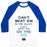 Virgin Teez  Baseball Tee Unisex Classic Baseball Tee / x-small / White/Blue CAN'T BEAT 'EM ON THE ICE UNISEX CLASSIC BASEBALL TEE