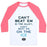 Virgin Teez  Baseball Tee Unisex Classic Baseball Tee / x-small / White/Neon Pink CAN'T BEAT 'EM ON THE ICE UNISEX CLASSIC BASEBALL TEE