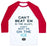 Virgin Teez  Baseball Tee Unisex Classic Baseball Tee / x-small / White/Red CAN'T BEAT 'EM ON THE ICE UNISEX CLASSIC BASEBALL TEE
