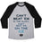 Virgin Teez  Baseball Tee Unisex Tri-Blend Baseball Tee / small / Athletic Gray / Black CAN'T BEAT 'EM ON THE ICE UNISEX TRI-BLEND BASEBALL TEE