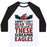 Virgin Teez  Baseball Tee Unisex Classic Baseball Tee / x-small / White/Black CAN'T HEAR YOU OVER THESE SCREAMIN' EAGLES UNISEX CLASSIC BASEBALL TEE