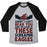 Virgin Teez  Baseball Tee Unisex Tri-Blend Baseball Tee / small / Athletic Gray / Black CAN'T HEAR YOU OVER THESE SCREAMIN' EAGLES UNISEX TRI-BLEND BASEBALL TEE