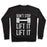Virgin Teez  Pullover Crewneck Sweatshirt / x-small / Black CAN'T STOP LIFT IT LIFT IT CREWNECK SWEATSHIRT