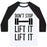 Virgin Teez  Baseball Tee Unisex Classic Baseball Tee / x-small / White/Black CAN'T STOP LIFT IT LIFT IT UNISEX CLASSIC BASEBALL TEE