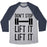Virgin Teez  Baseball Tee Unisex Tri-Blend Baseball Tee / small / Athletic Gray / Navy CAN'T STOP LIFT IT LIFT IT UNISEX TRI-BLEND BASEBALL TEE