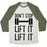 Virgin Teez  Baseball Tee Unisex Tri-Blend Baseball Tee / small / Oatmeal / Moss CAN'T STOP LIFT IT LIFT IT UNISEX TRI-BLEND BASEBALL TEE