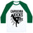 Virgin Teez  Baseball Tee Unisex Classic Baseball Tee / x-small / White/Dark Green CAPOEIRA KICKS AXE UNISEX CLASSIC BASEBALL TEE