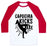 Virgin Teez  Baseball Tee Unisex Classic Baseball Tee / x-small / White/Red CAPOEIRA KICKS AXE UNISEX CLASSIC BASEBALL TEE