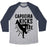 Virgin Teez  Baseball Tee Unisex Tri-Blend Baseball Tee / small / Athletic Gray / Navy CAPOEIRA KICKS AXE UNISEX TRI-BLEND BASEBALL TEE