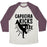 Virgin Teez  Baseball Tee Unisex Tri-Blend Baseball Tee / small / Oatmeal / Maroon CAPOEIRA KICKS AXE UNISEX TRI-BLEND BASEBALL TEE