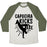 Virgin Teez  Baseball Tee Unisex Tri-Blend Baseball Tee / small / Oatmeal / Moss CAPOEIRA KICKS AXE UNISEX TRI-BLEND BASEBALL TEE